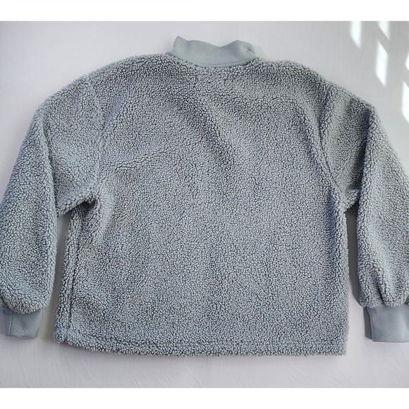 CC California Sweatshirt Womens Large Blue Grey Fleece Long Sleeve Cozy Chic - Picture 3 of 9